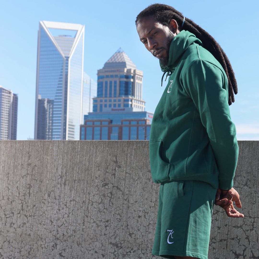 Kayalim Regime Embroidered Logo Hoodie/Short Set