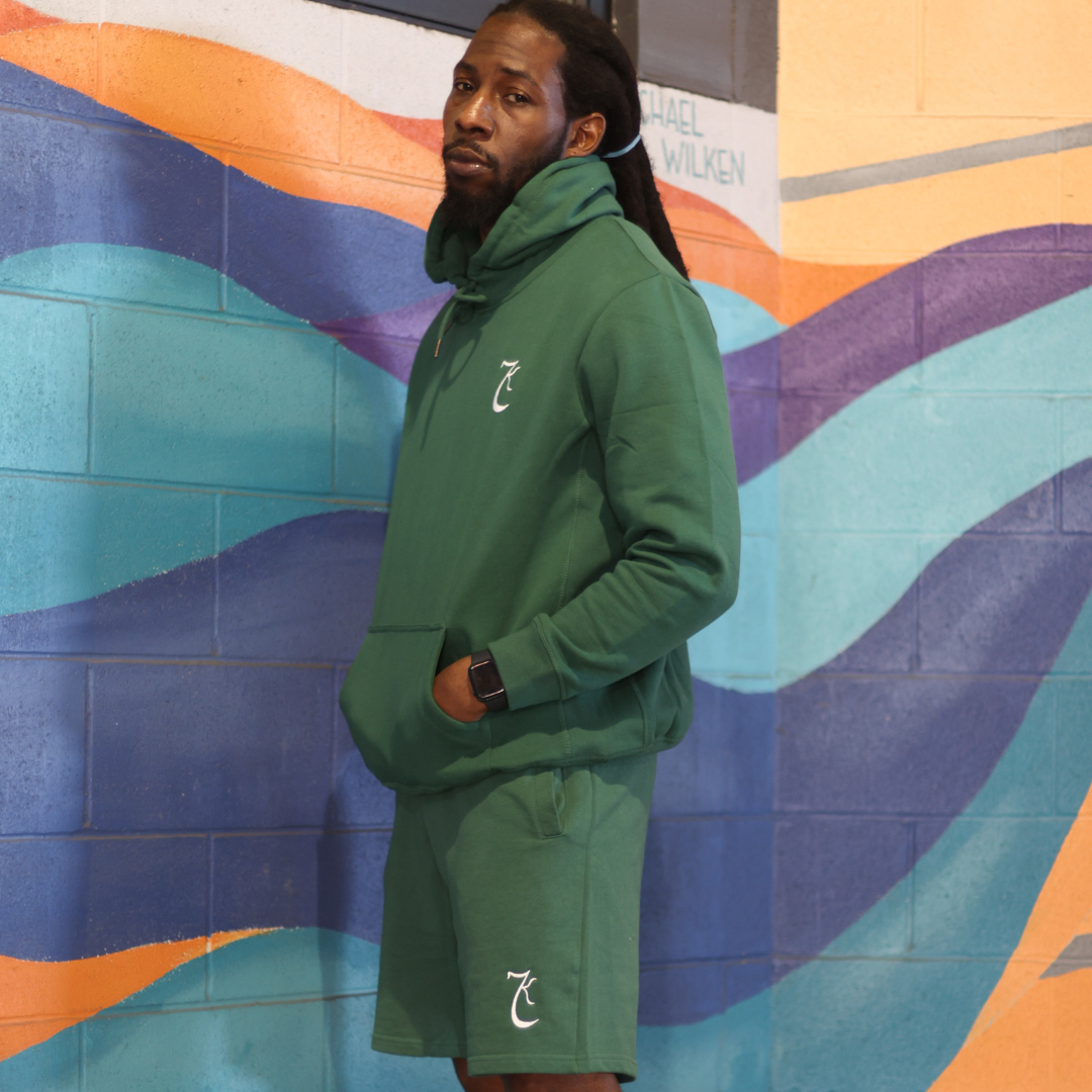 Kayalim Regime Embroidered Logo Hoodie/Short Set