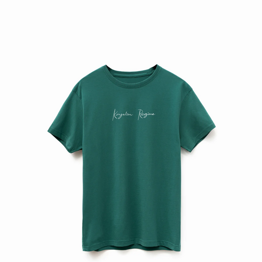 Kayalim Regime Embroidered Script Logo T-Shirt