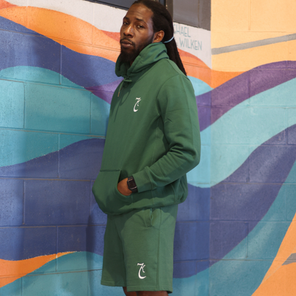 Kayalim Regime Embroidered Logo Hoodie/Short Set