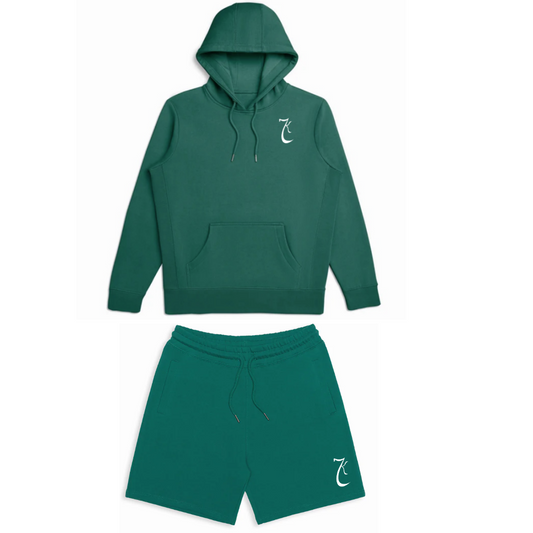 Kayalim Regime Embroidered Logo Hoodie/Short Set